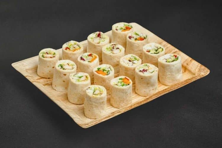 Mini Wrap Platte mit 16 Stück als Fingerfood Catering in Berlin für Meetings und Business Events