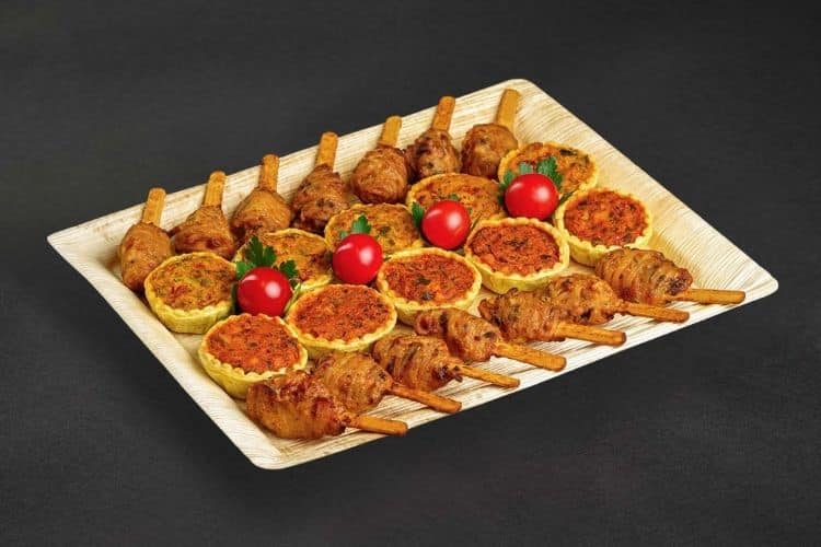 quiche noodle sticks catering fingerfood