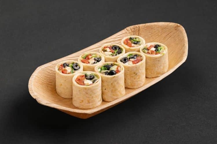 Caprese Wraps als vegetarisches Fingerfood Catering für Business Event