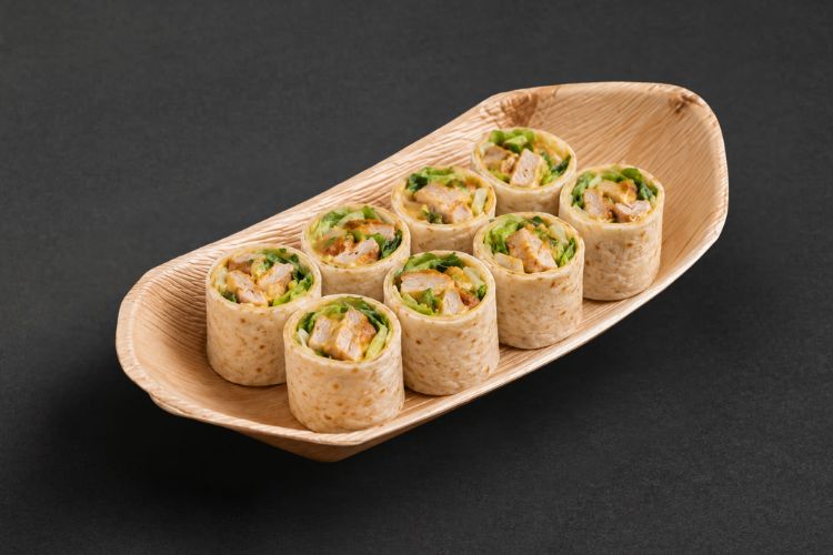 Wrap Boot mit Hähnchen Curry als Fingerfood Catering für Business Event und Firmenveranstaltung in Berlin