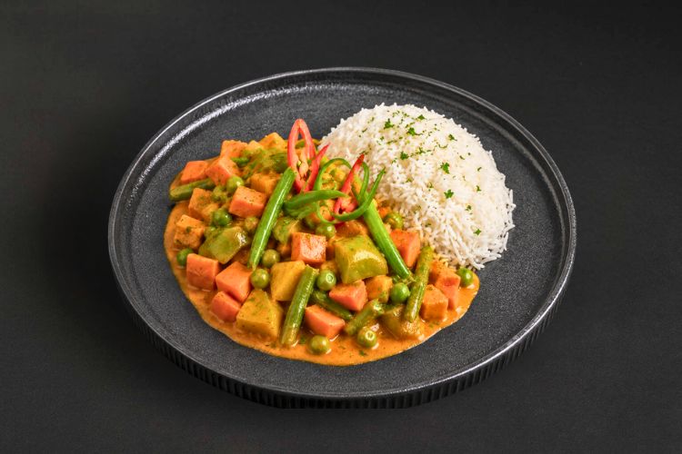 Catering Berlin : Veggie Curry und Basmatireis für vegetarisches Business Catering und Firmenveranstaltung