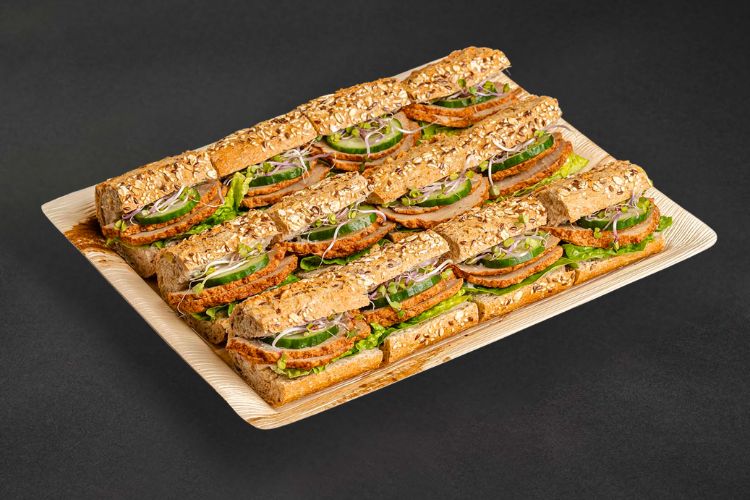 Vollkorn Bageutte Sandwich für meeting und Konferenz