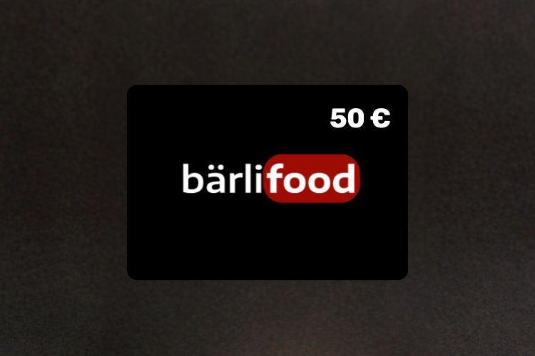 50 Euro bärlifood Online Shop Gutschein als Giveaway ab 1250 Euro Warenkorb
