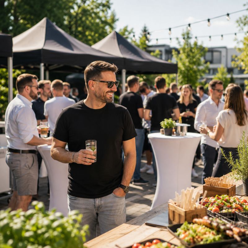 Catering Berlin Adlershof mit Corporate BBQ, Outdoor Catering und Sommerfest für Business Event und Firmenfeier